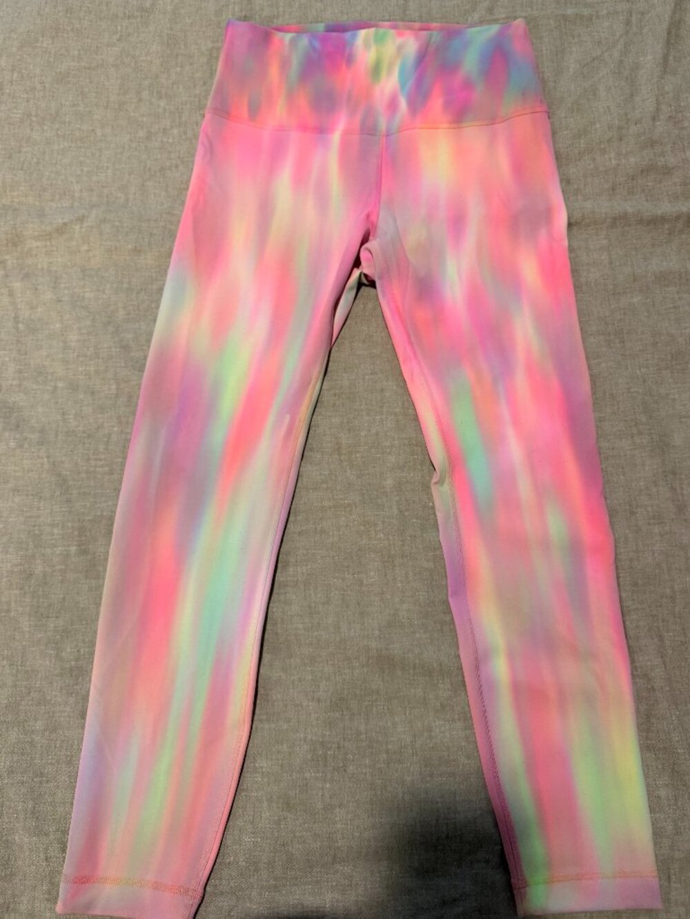 Rare Lululemon Wunder Train High-Rise Tight 25” Psychedelic Wash Multi Size 10